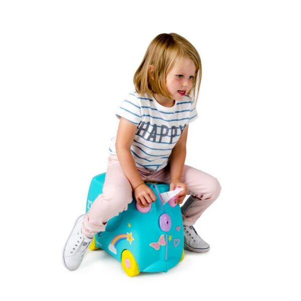 TRUNKI Ride-on Luggage - Una Unicorn | Tas Koper Anak - Image 2
