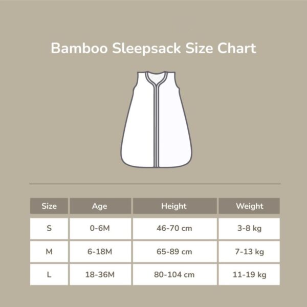 PETIT BEARY 0.5 TOG Bamboo Sleepsack | Wearable Blanket | Selimut Anak - Image 5