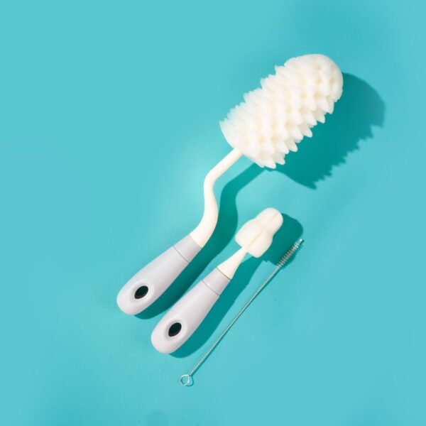 LITTLE DIMPLE  3in1 Premium Sponge Bottle Brush | Sikat Botol Susu - Image 2