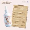 Pout Care Peaches & Cream Natural Detangler / Vitamin Rambut Anak - Image 3