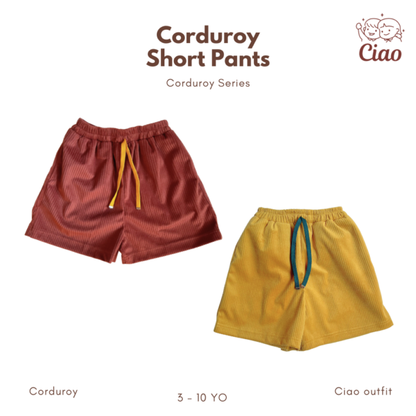CIAO Corduroy ShortPants | Celana Pendek Anak-Anak