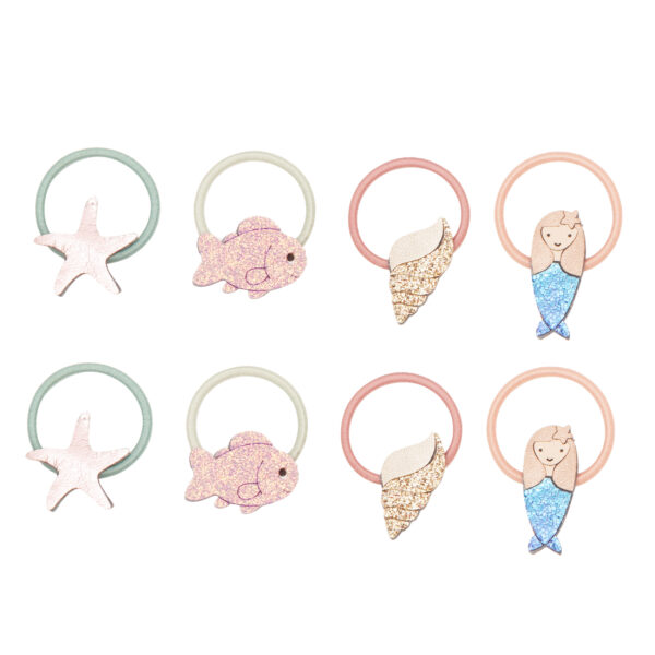 Mimi & Lula Mermaid Mini Ponies | Ikat Rambut Anak-Anak | Aksesoris Rambut Anak