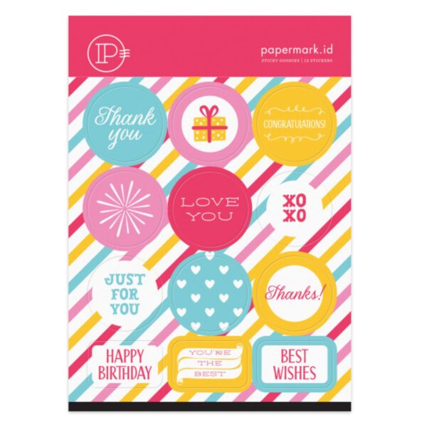 PAPERMARK Cutie Words Sticker Set