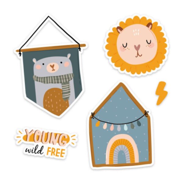 PAPERMARK Young Wild Free Sticker Set | Sticker Lucu | Sticker Jurnal - Image 2