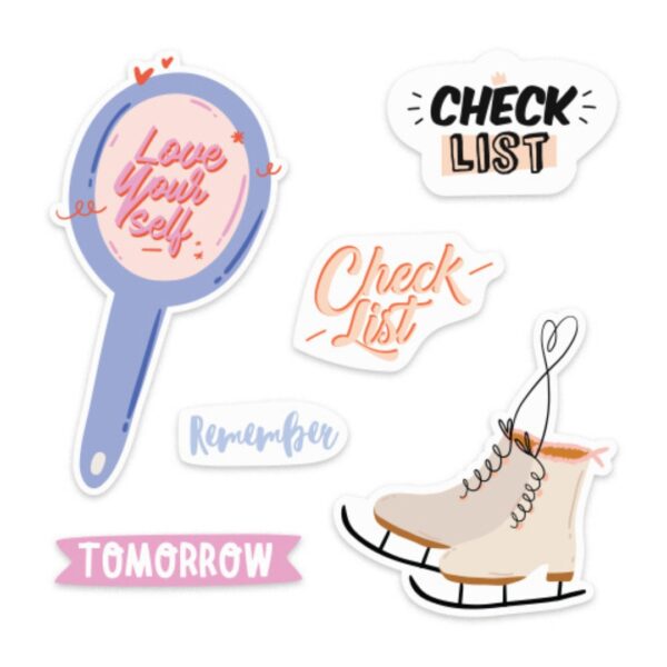 PAPERMARK Check List Sticker Set | Sticker Lucu | Sticker Jurnal - Image 2
