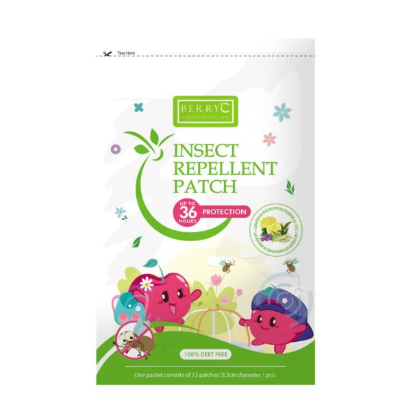 BERRYC Mosquito & Insect Repellent Patch - Pack 12 Pcs | Stiker Anti Nyamuk Natural