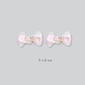 DEAR GG Pettite Satin With Patel Pink | Pita Anak-Anak | Aksesoris Rambut Anak-Anak