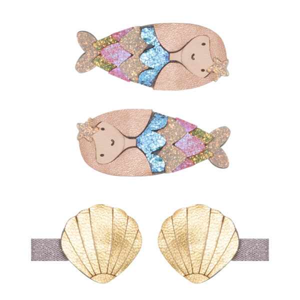 Mimi & Lula Mermaid Clic Clacs | Jepit Rambut Anak | Aksesoris Rambut Anak