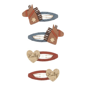 Mimi & Lula Lucky Horse Clic Clacs | Jepitan Rambut Anak | Aksesoris Rambut Anak-Anak
