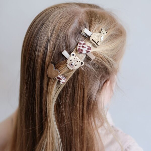 Mimi & Lula Larry Leopard Mini Clips | Jepitan Rambut Anak-Anak | Aksesoris Rambut Anak - Image 2