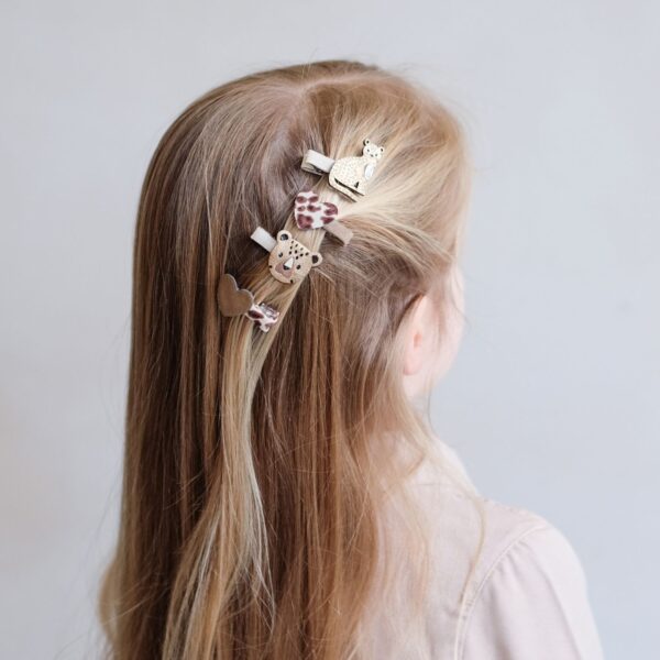 Mimi & Lula Larry Leopard Mini Clips | Jepitan Rambut Anak-Anak | Aksesoris Rambut Anak - Image 3