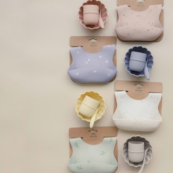Mellow Silicone Bib - Luna / Celemek Makan Bayi - Image 5