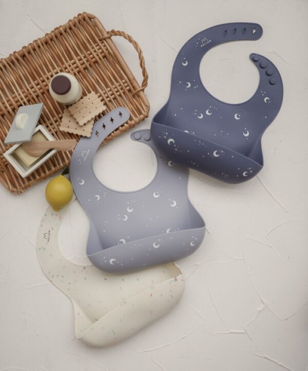 Mellow Silicone Bib - Luna / Celemek Makan Bayi - Image 3