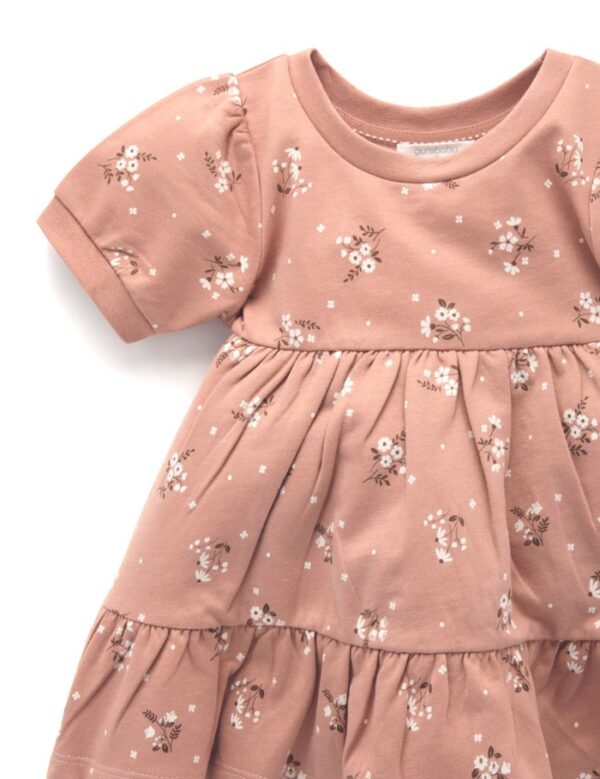Purebaby Gathered Dress/ Dress Anak Perempuan Organic Cotton - Image 3