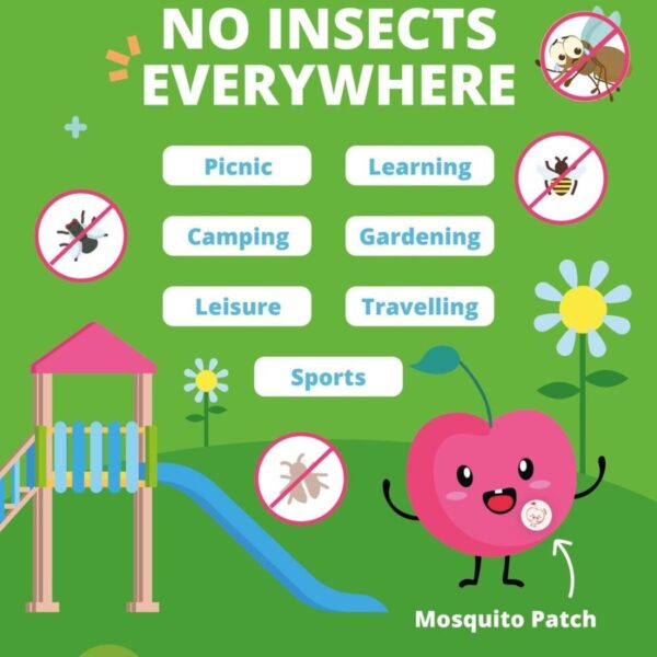 BERRYC Mosquito & Insect Repellent Patch - Pack 84 Pcs | Stiker Anti Nyamuk Natural - Image 2