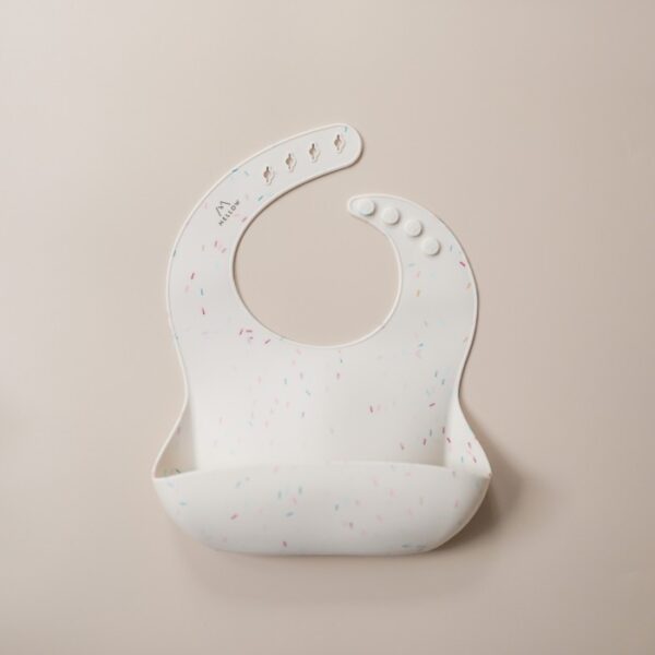 Mellow Silicone Bib - Rainbow Sprinkles / Celemek Makan Bayi