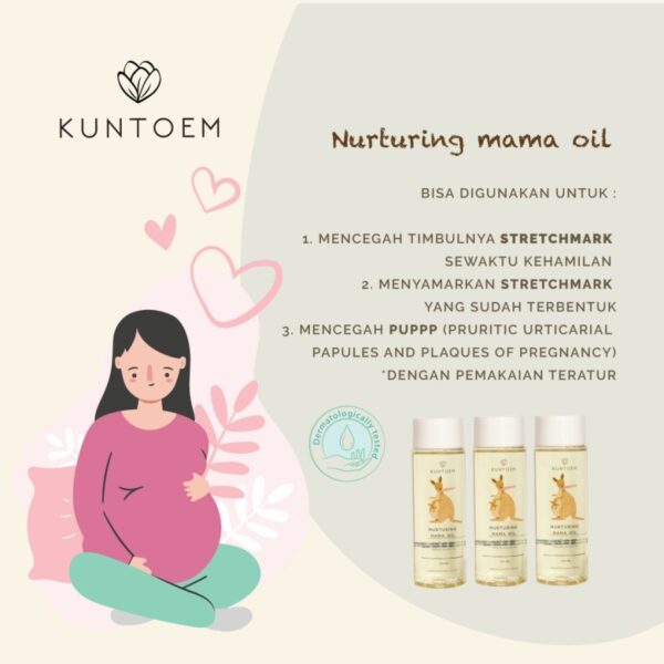 KUNTOEM Nurturing Mama Oil 100ml | Penghilang StretchMark - Image 4
