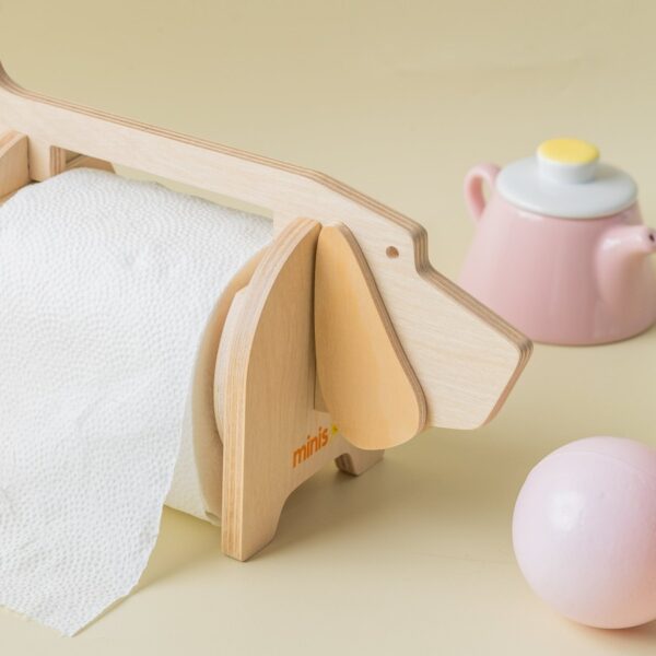 MINISOL Doggo Roll | Tempat Tissue Kayu Roll Bongkar Pasang - Image 5