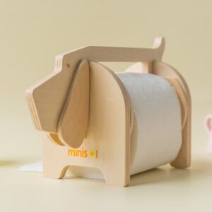 MINISOL Doggo Roll | Tempat Tissue Kayu Roll Bongkar Pasang