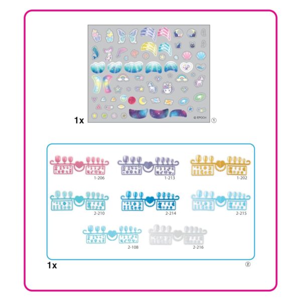 AQUABEADS enfres Stars & Unicorns Nail Refill Kit | Kuku Mainan Anak-Anak - Image 2
