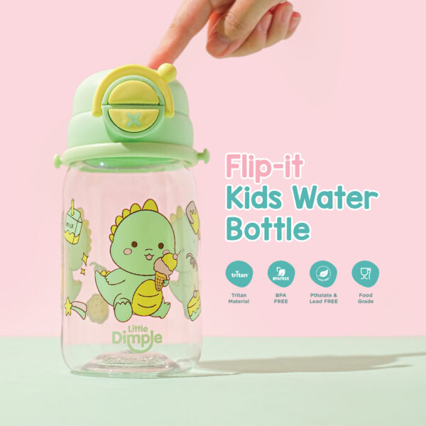 LITTLE DIMPLE Flip It Kids Bottle Water | Botol Minum Anak - Image 4