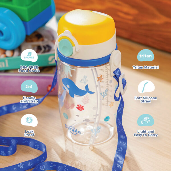 Little Dimple 2in1 Kids Straw Bottle | Botol Minum Anak - Image 2