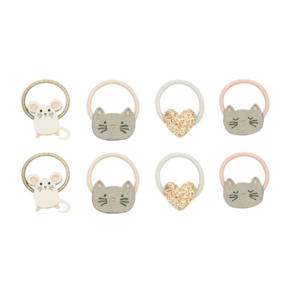 Mimi & Lula Cat & Mouse Mini Ponies | Ikat Rambut Anak-Anak | Aksesoris Rambut Anak