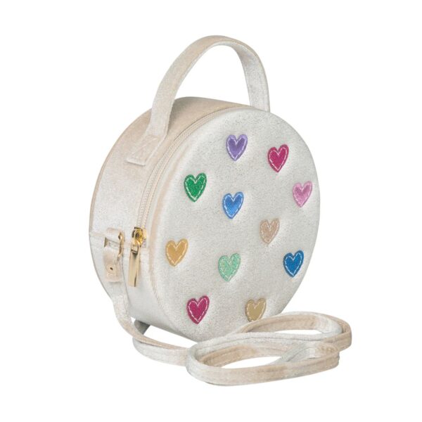 Mimi & Lula Jazzy Hearts Velvet Bag | Tas Anak Perempuan | Tas Selempang Anak