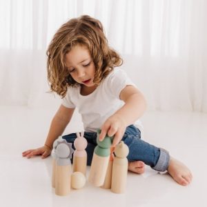 Wooden Animal Bowling Set